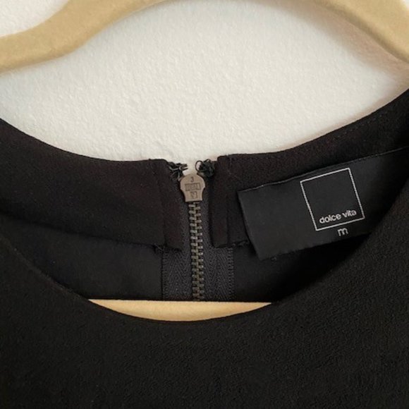 Dolce Vita Black Leopard Dress Size Medium - Picture 3 of 5